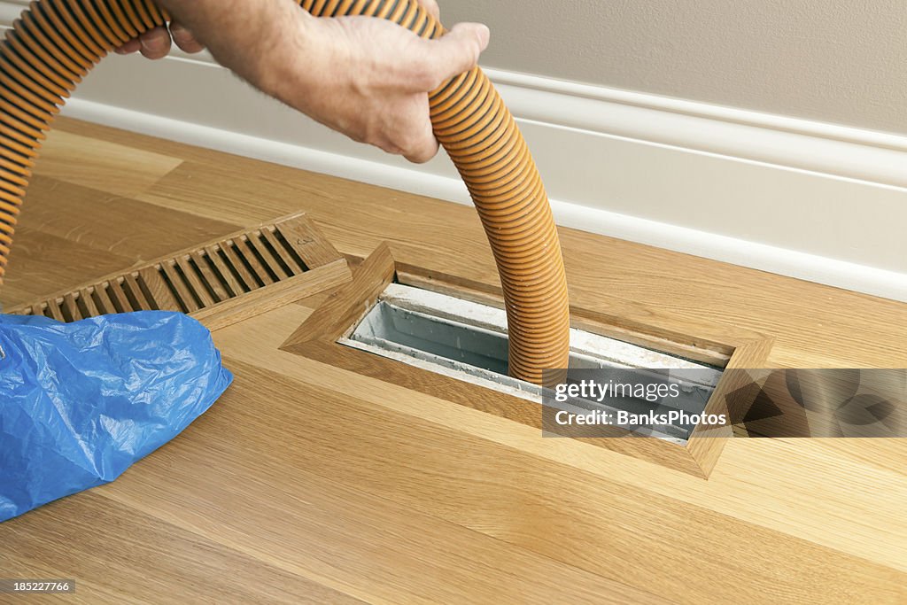 Manguera de vacío limpieza de piso y conductos de ventilación