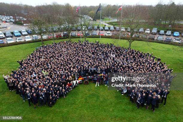 Max Verstappen of the Netherlands and Oracle Red Bull Racing, Christian Horner, Team Principal of Oracle Red Bull Racing and Sergio Perez of Mexico...