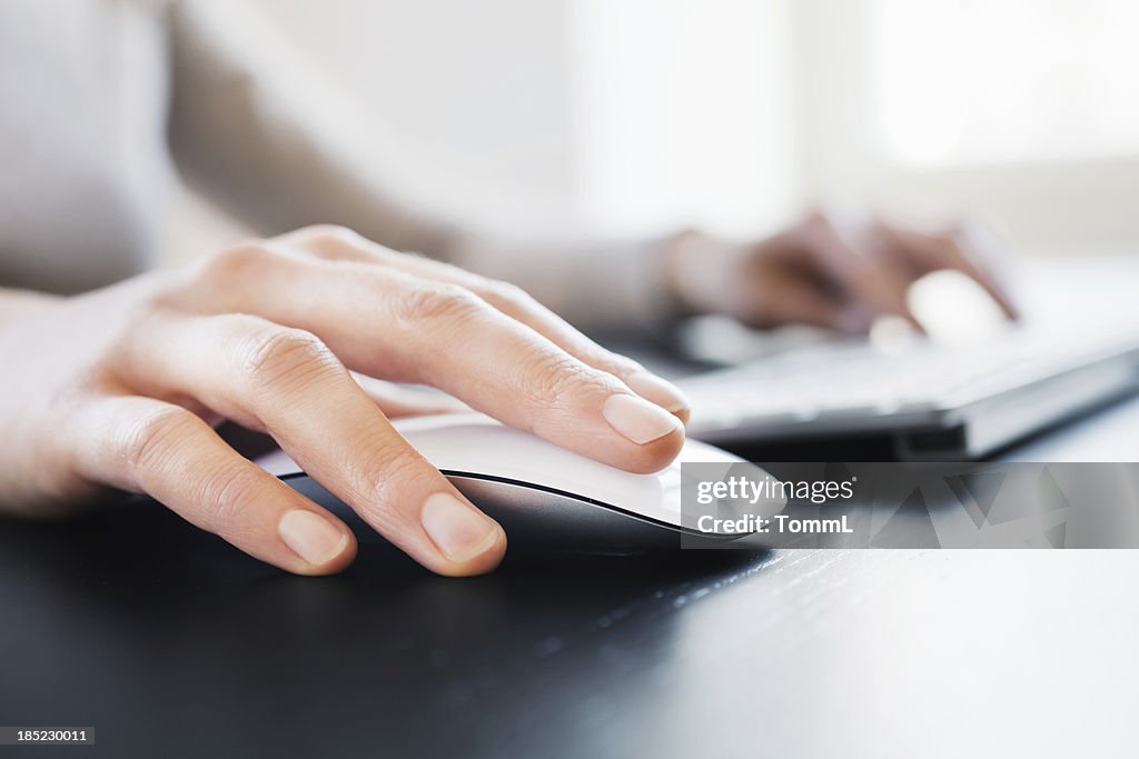 Hand with Computer Mouse