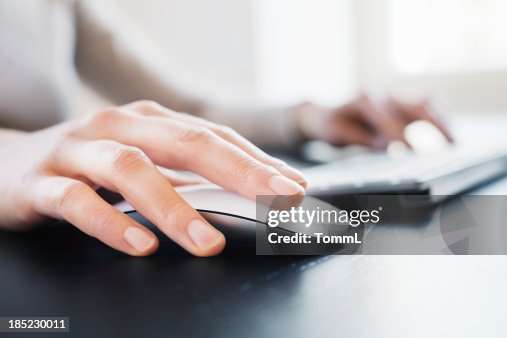 Hand with Computer Mouse Hand with Computer Mouse