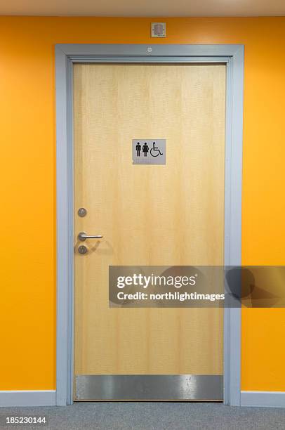 modern toilet door - restroom sign stock pictures, royalty-free photos & images