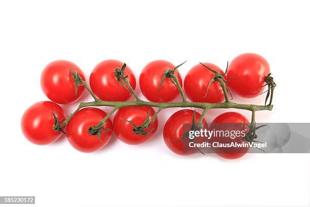 kirschtomaten tomaten - strauchtomate stock-fotos und bilder