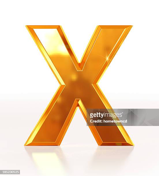 gold letter x - letter x stock pictures, royalty-free photos & images