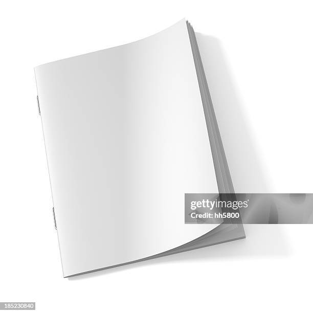 blank magazine book - blank book cover and pages stock pictures, royalty-free photos & images