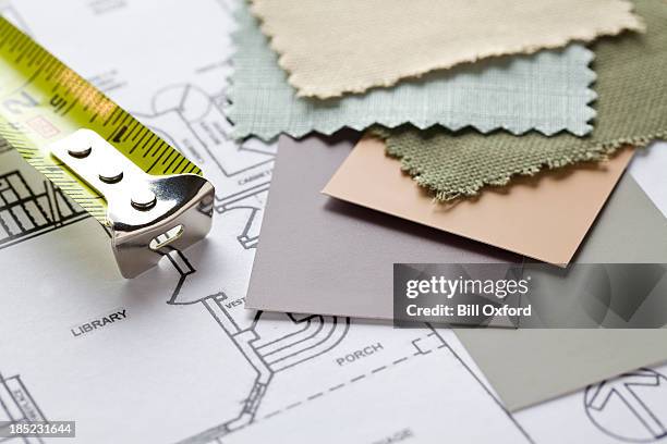 inneneinrichtung design - stoffmuster stock-fotos und bilder