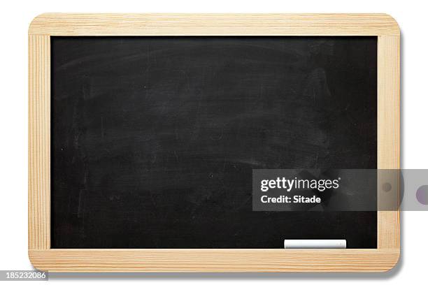 blackboard with clipping path - mini chalkboards stock pictures, royalty-free photos & images