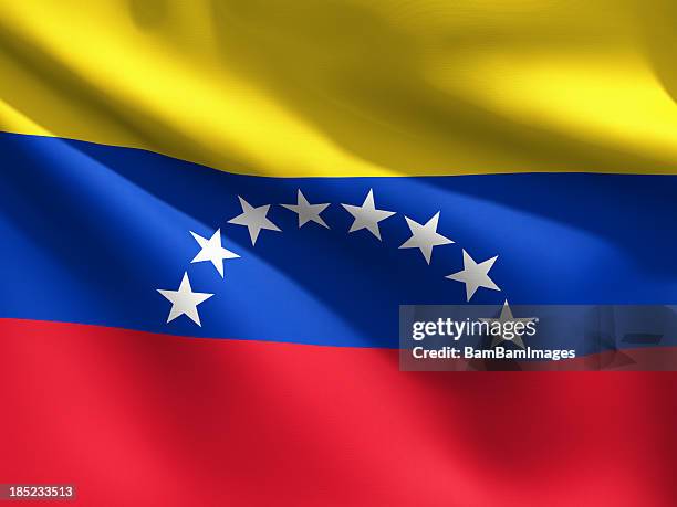 close up flag - venezuela - venezuela stock pictures, royalty-free photos & images