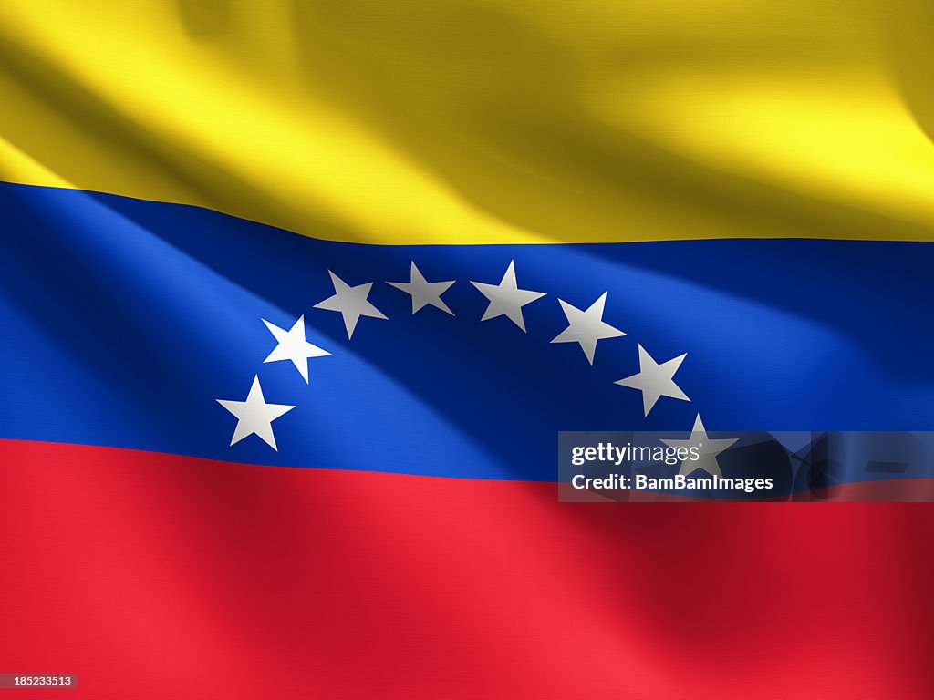 Detalhe da bandeira-venezuela