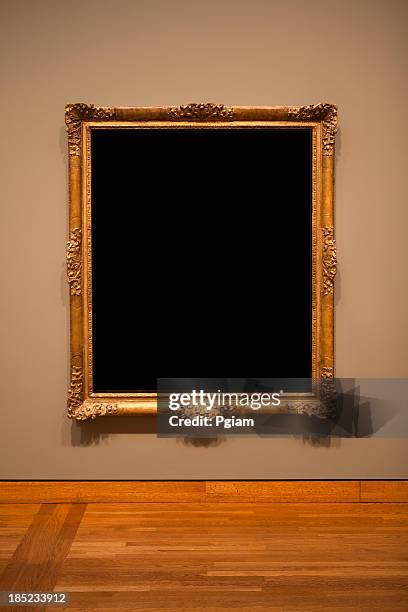 art exhibit showing at the gallery - museum frame stock pictures, royalty-free photos & images