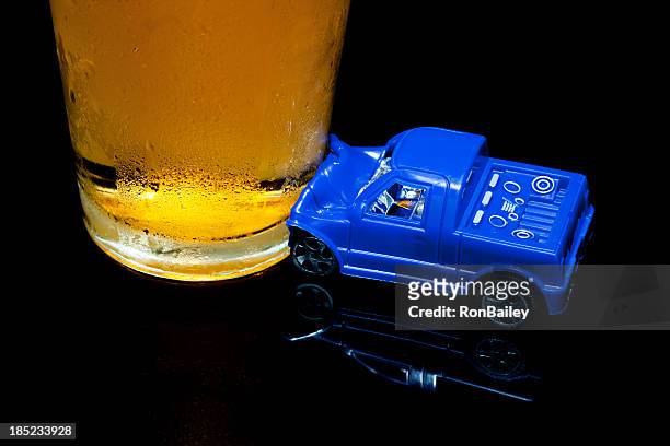 dwi - pub glass beer crash - drunk driving crash stock pictures, royalty-free photos & images