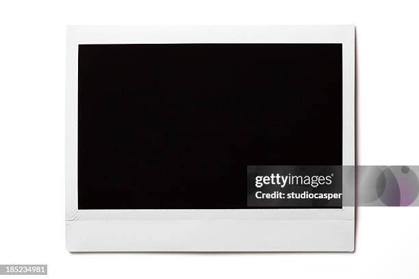 blank  photo on white - horizontaal stockfoto's en -beelden