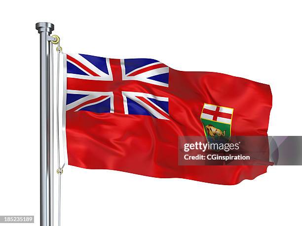 manitoba flag - manitoba stock pictures, royalty-free photos & images