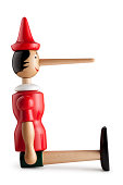 Lie. Pinocchio with a long nose.