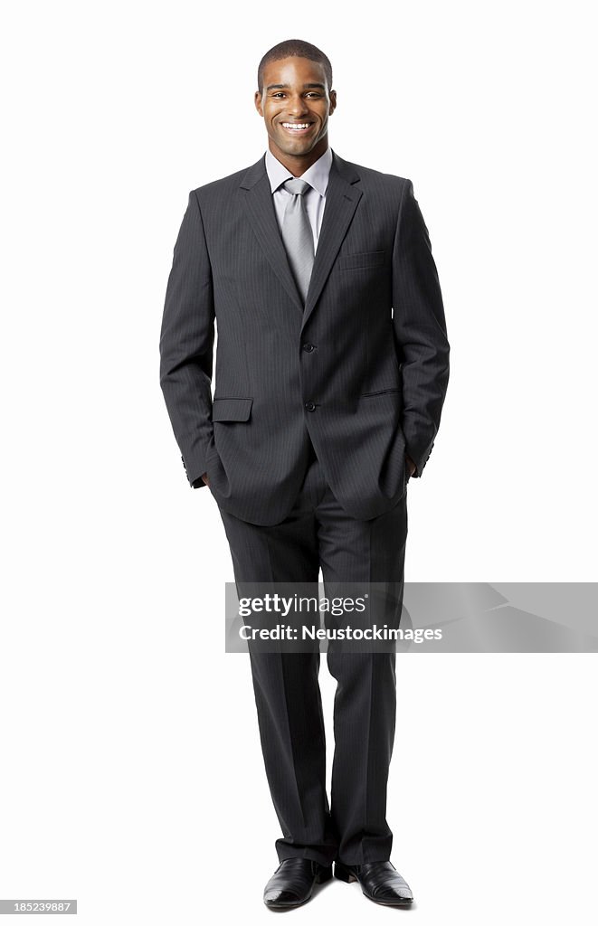 Handsome Businessman in a Suit - Isolated