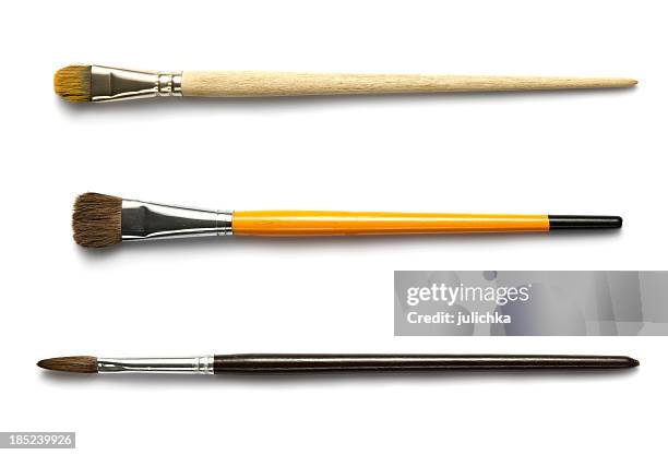 paintbrushes - paint brush stock pictures, royalty-free photos & images