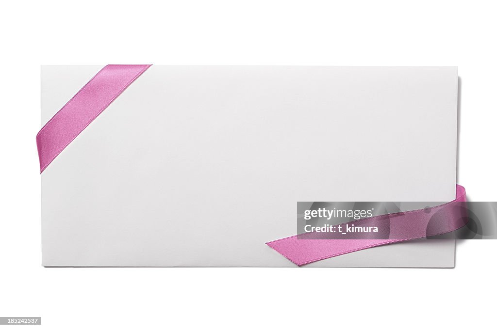 Envelope with Pink Ribbon