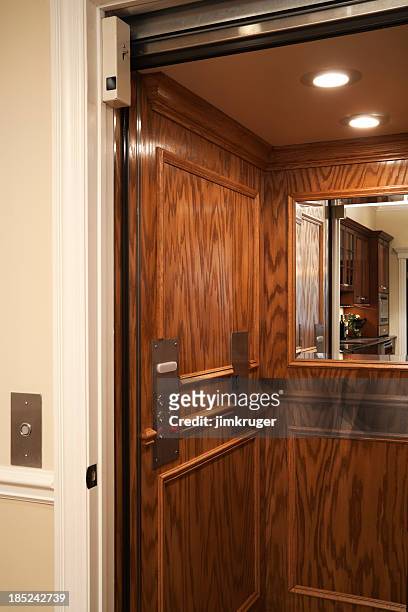 elevator in residential home. - feng shui house stock pictures, royalty-free photos & images
