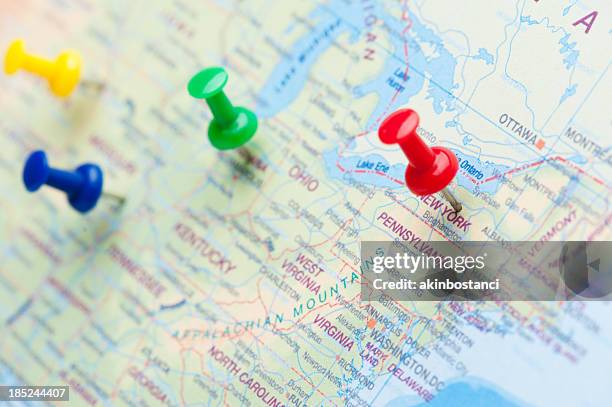 destination new york - nål bildbanksfoton och bilder