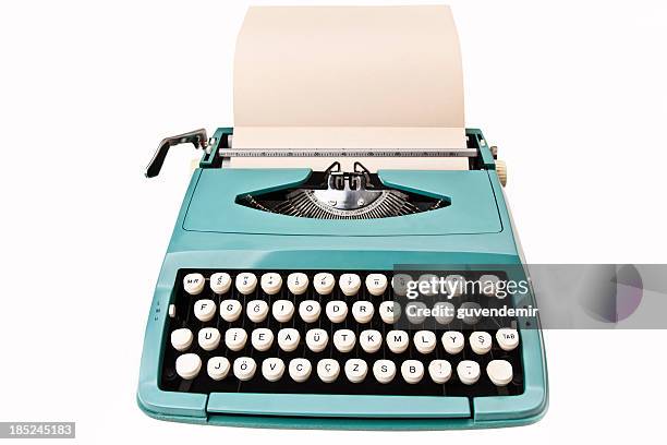 máquina de escribir vintage - typewriter fotografías e imágenes de stock