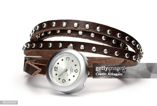 wristwatch - leather belt stock pictures, royalty-free photos & images