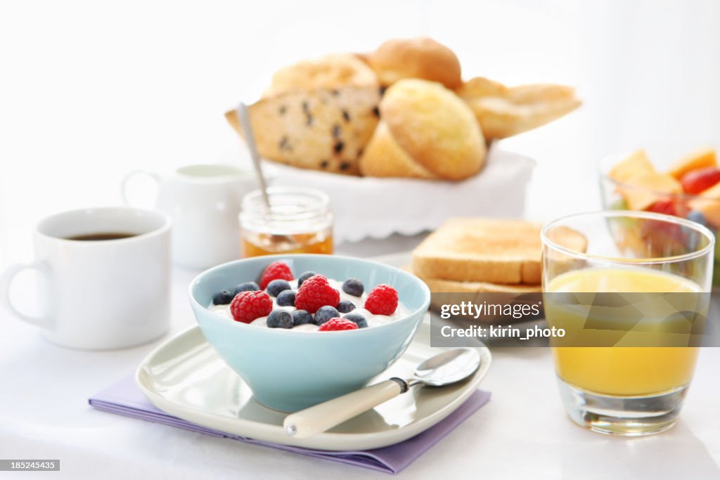 A hearty, balanced breakfast spread