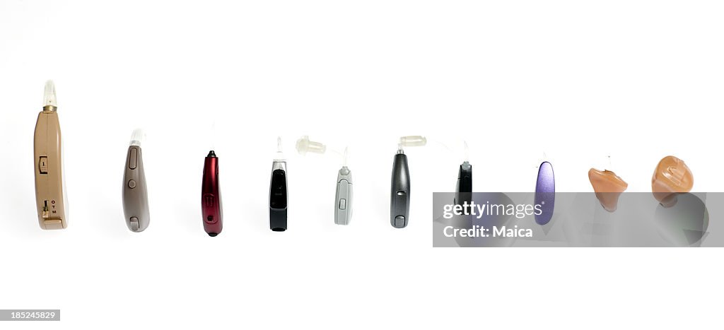 Hearing aids, different kinds