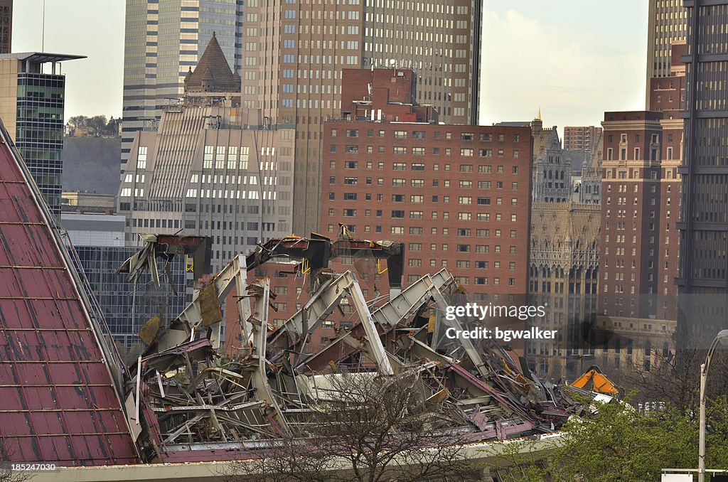 Mellon Arena de démolition