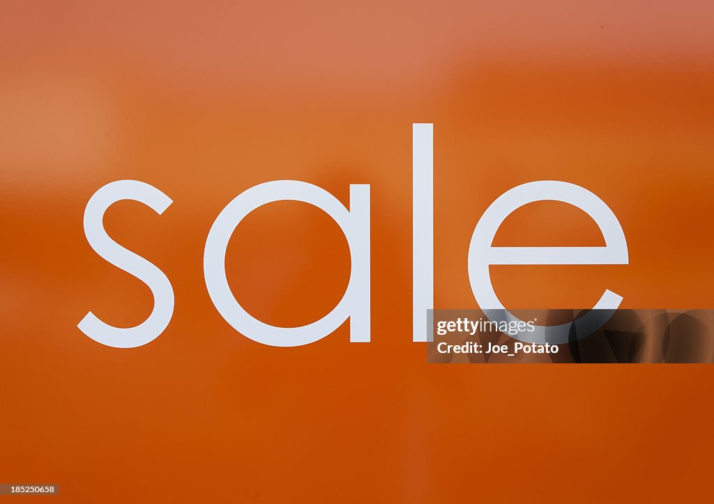 Orange Sale Sign