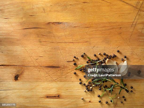 fresh herbs - chopping board stock pictures, royalty-free photos & images