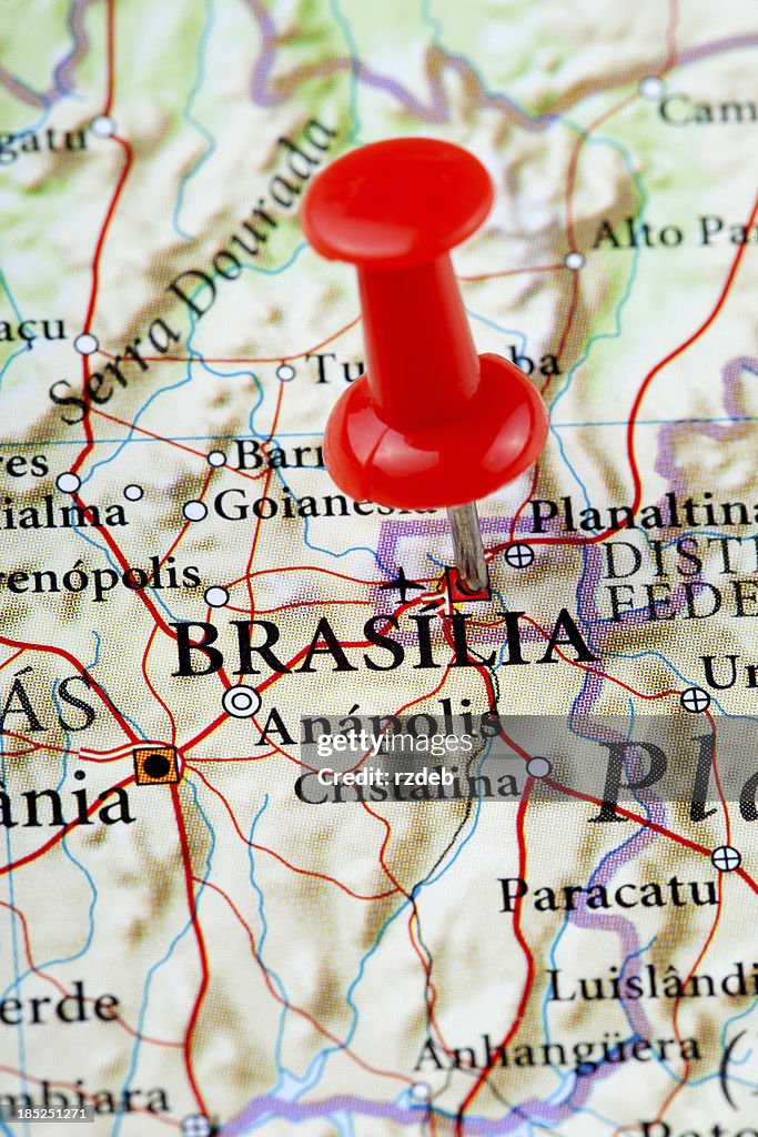 Brasilia Map - South America
