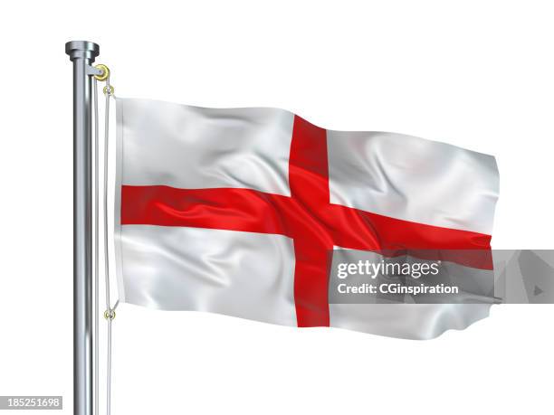 bandiera dell'inghilterra - england flag foto e immagini stock