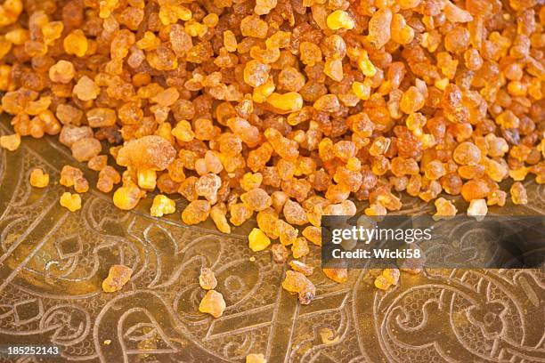 oriental frankincense resin - frankincense stock pictures, royalty-free photos & images