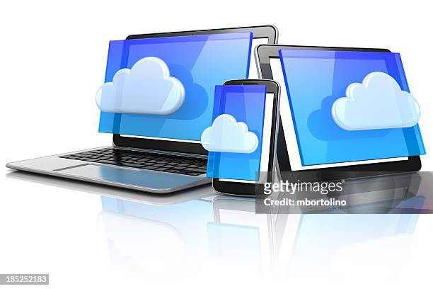 cloud computing devices - laptop netbook stock pictures, royalty-free photos & images
