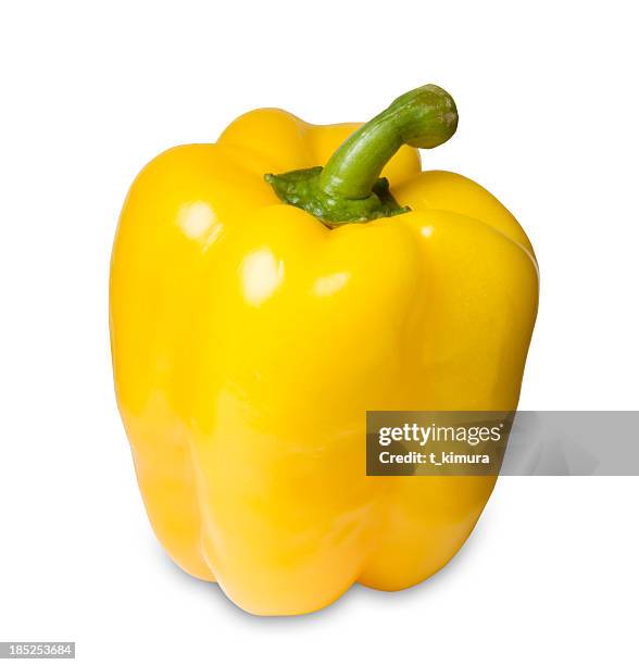 yellow pepper - yellow bell pepper stock pictures, royalty-free photos & images
