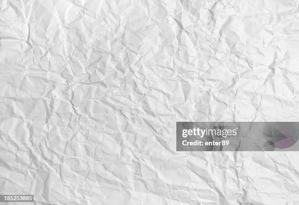 wrinkled paper - crumpled paper stockfoto's en -beelden