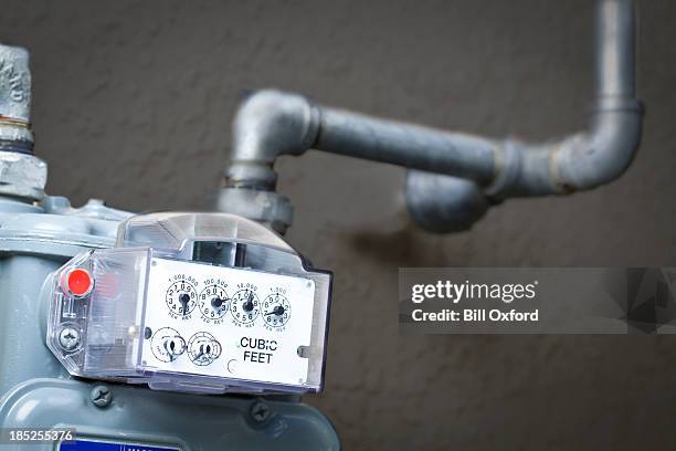 natural gas meter - meter stock pictures, royalty-free photos & images