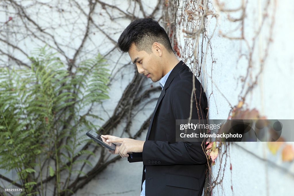 Businessman and a Tablet Computer