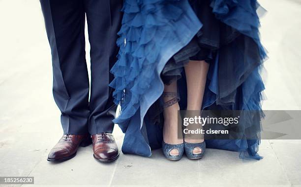 formalwear couple - navy wife stock pictures, royalty-free photos & images