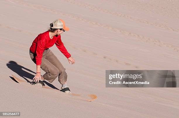 sandboarding - sand boarding stock pictures, royalty-free photos & images
