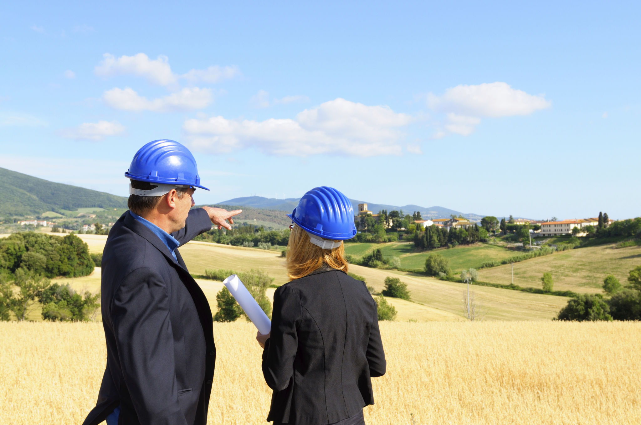 Engineers Planning in the Countrysidewith Engineers Planning in the Countrysidewith