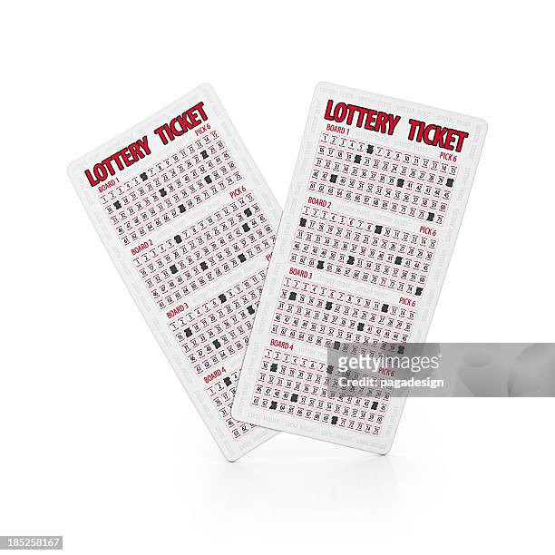 bilhete de lotaria - lotaria imagens e fotografias de stock