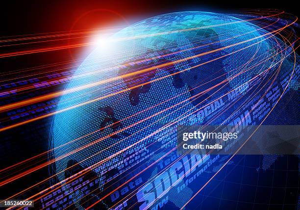 social media concepts - internet communication abstract stock pictures, royalty-free photos & images