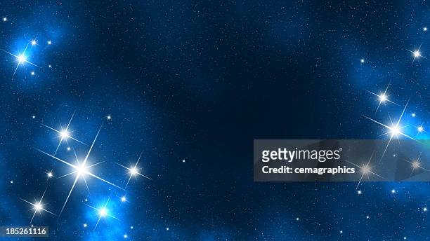 star frame in space - royal blue stock pictures, royalty-free photos & images