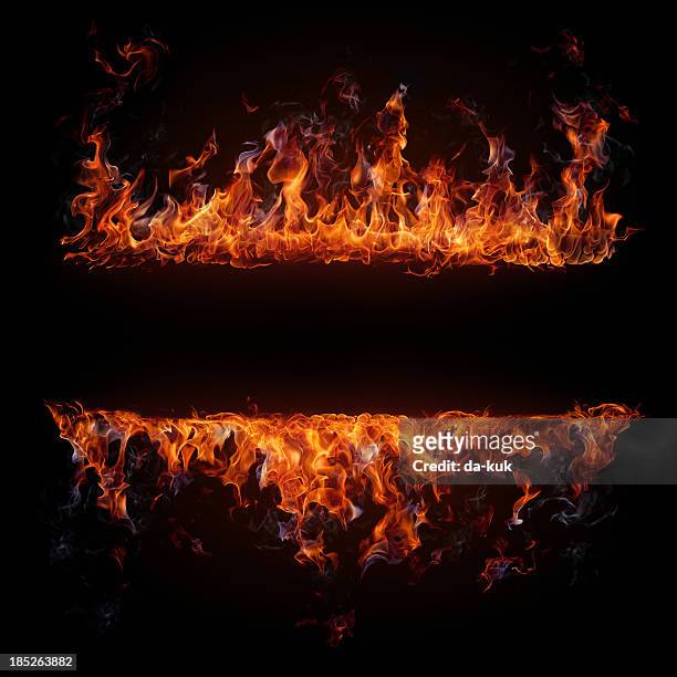 火災フレーム - smoke black background ストックフォトと画像