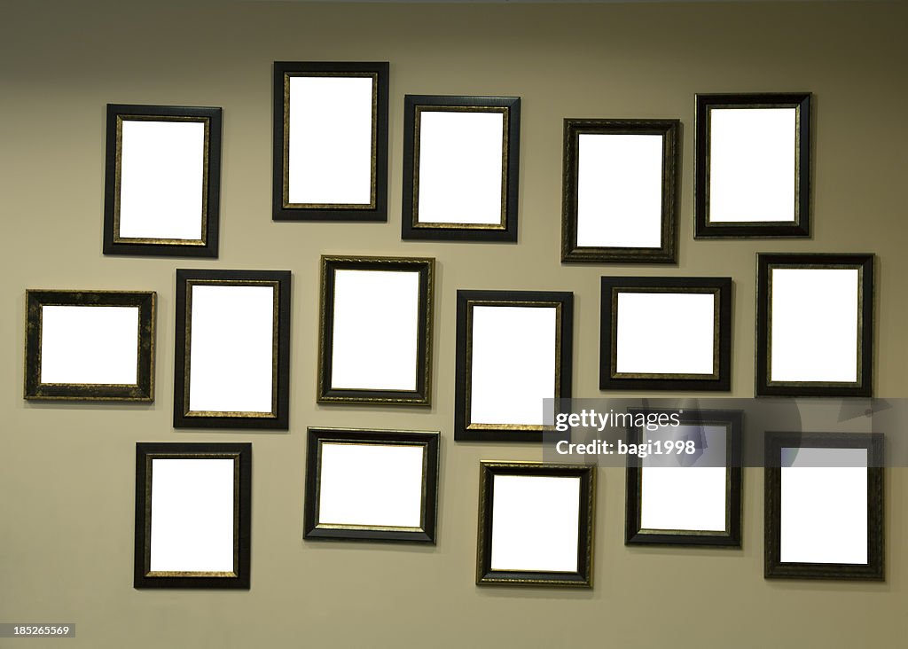 Frames on the wall