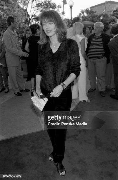 Joanna Pacula attends the local premiere of "Snake Eyes" at Paramount Studios in Los Angeles, California, on July 30, 1998.