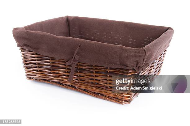 wicker basket - rattan stock pictures, royalty-free photos & images
