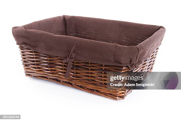 wicker basket - wicker stock pictures, royalty-free photos & images