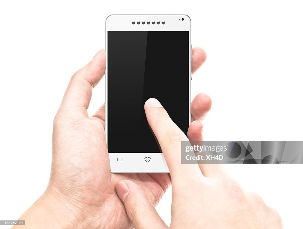 Touching screen on smart phone