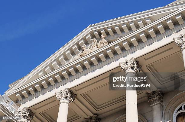 tippecanoe county indiana courthouse building facade - indiana stock pictures, royalty-free photos & images